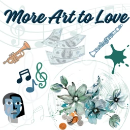 Abstract collage of musical notes, instruments, dollar bills, and watercolor flowers representing the vital role of arts and music in schools and the creative energy they inspire